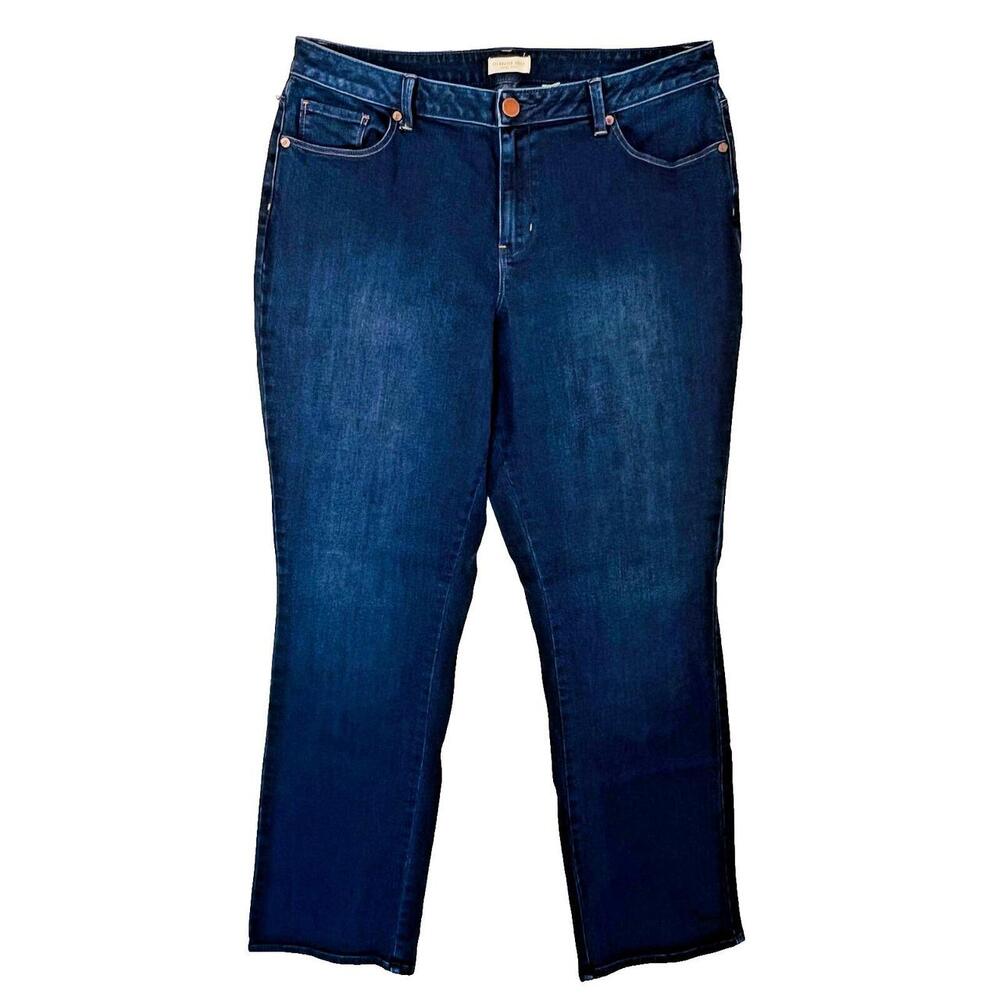 Coldwater Creek Women's Size 16 Straight Leg Blue Jeans